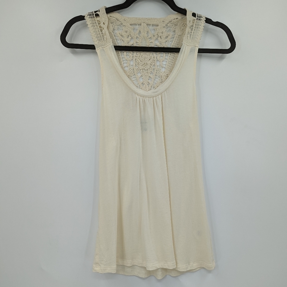 BANANA REPUBLIC FACTORY Crochet Detail Racerback Tank Top